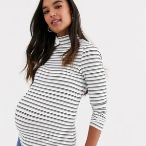 ✨Host pick✨Asos maternity striped turtleneck